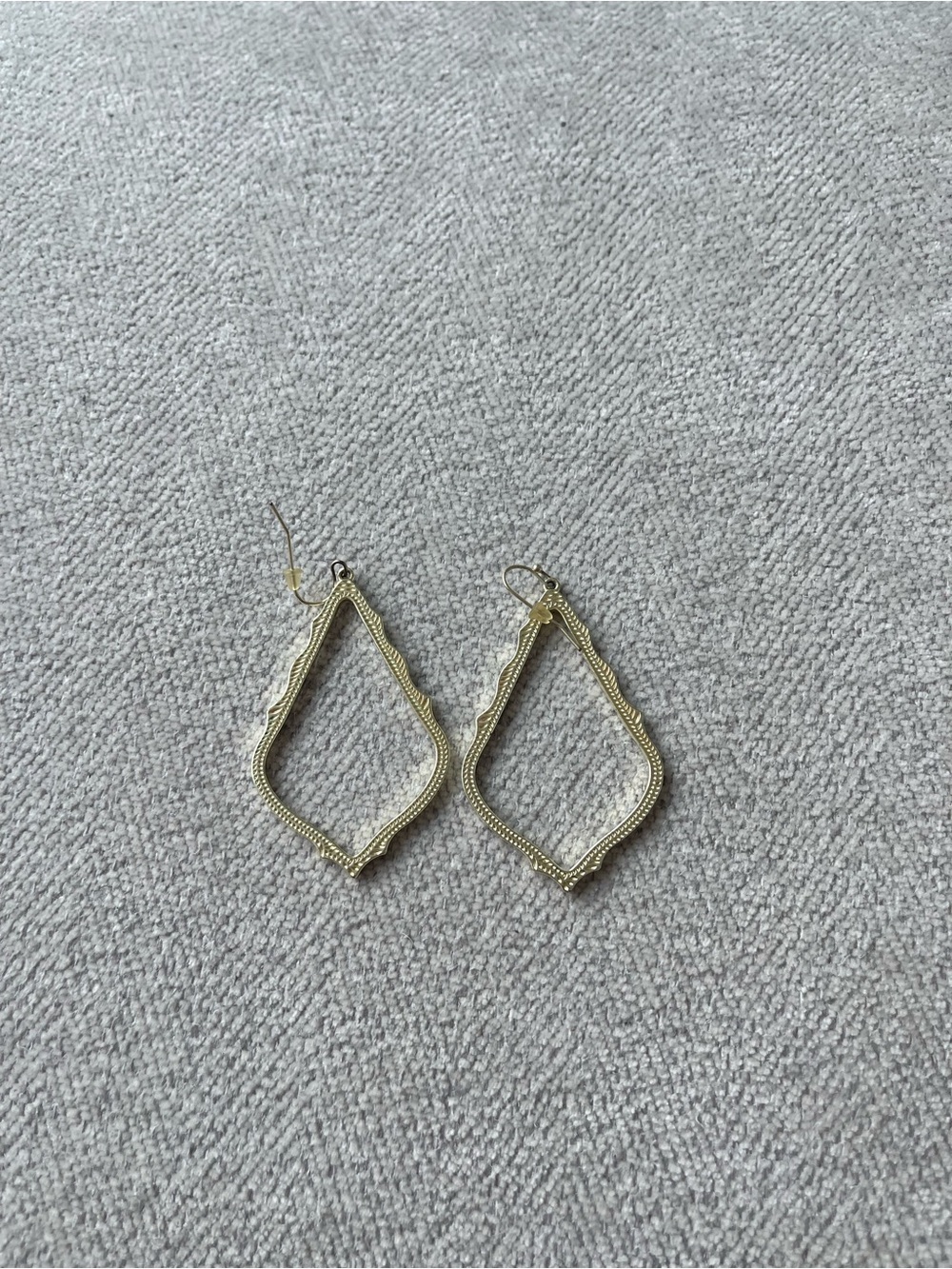 Kendra Scott Gold Openwork Geometric Drop Earrings - Women Jewelry